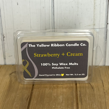 Load image into Gallery viewer, Strawberry + Cream 100% Soy Wax Melts
